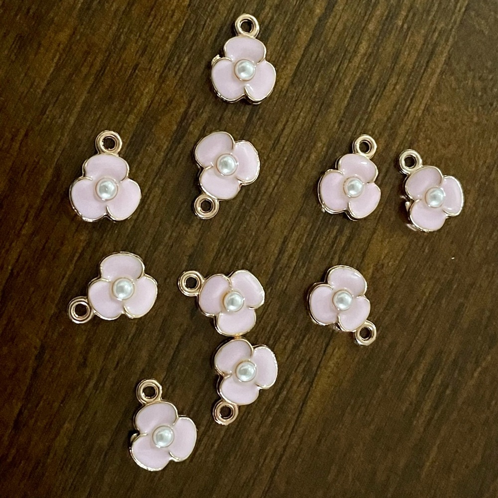Pink flowers for create Earrings, Necklaces, bracelet etc..
